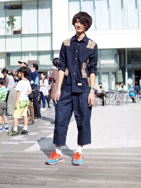 カズヲさん（メンズ・184cm）の冬コーディネート