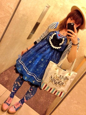 「blue」｜「アイテム（タイツ/ストッキング）」を使った、きむらっこさん（レディース・152cm）の秋コーディネート
