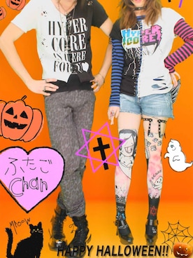 「JAM（ジャム）のアイテム（パーカー）」を使った、きむらっこさん（レディース・152cm）の冬コーディネート