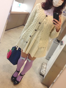 「Queen Bee（クイーンビー）のアイテム」を使った、きむらっこさん（レディース・152cm）の春コーディネート