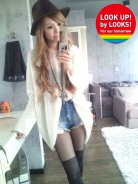 「EGOIST（エゴイスト）のアイテム（その他トップス）」を使った、amiさんの春コーディネート