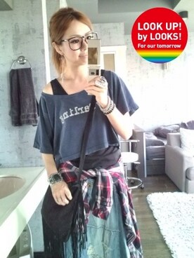 「FREE'S MART（フリーズマート）のアイテム（その他トップス）」を使った、amiさんの春コーディネート
