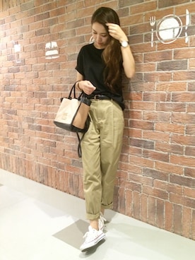 「SEE BY CHLOE（シーバイクロエ）のアイテム」を使った、amiさん（レディース・163cm）の夏コーディネート