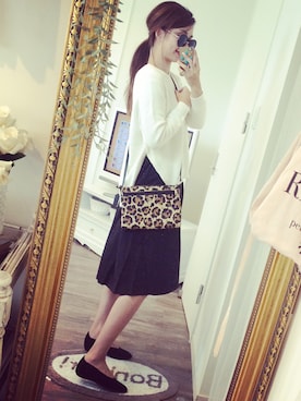 「Jeffrey Campbell（ジェフリーキャンベル）のアイテム（バレエシューズ）」を使った、amiさん（レディース・163cm）の秋コーディネート