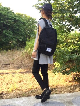 「SEVENDAYS=SUNDAY（セブンデイズサンデイ）のアイテム（帽子）」を使った、amiさん（レディース・163cm）の夏コーディネート