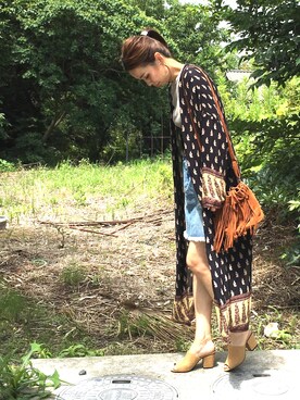 「7月WEAR夏のサンダル祭り」｜「アイテム（その他）」を使った、amiさん（レディース・163cm）の夏コーディネート
