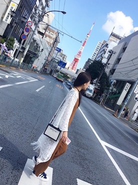 「MULLER（ミューラー）のアイテム（オールインワン・サロペット）」を使った、Syouyoさん（レディース・165cm）の秋コーディネート