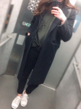 「CONVERSE（コンバース）のCONVERSE コンバース ジャック パーセル / JACK PURCEL（スニーカー）」を使った、saraさん（レディース・170cm）の冬コーディネート
