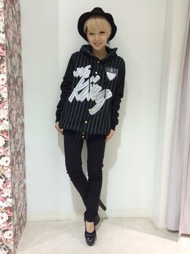 「JOYRICH」｜「アイテム（ブルゾン）」を使った、Haruka    komadaさん（レディース・159cm）の秋コーディネート