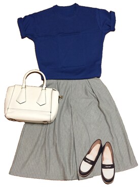 「bye bye（バイバイ）のアイテム（バッグ）」を使った、佐々木さきさん（レディース・170cm）の夏コーディネート