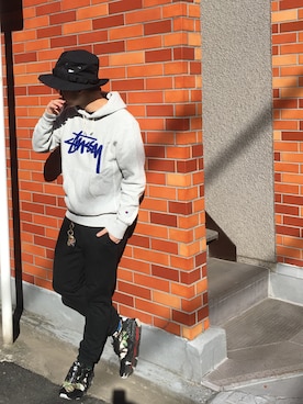 「fragment design（フラグメントデザイン）のアイテム（帽子）」を使った、Sunaoさん（メンズ・171cm）の冬コーディネート
