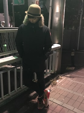 「SOPHNET.（ソフネット）のアイテム（ダウンジャケット/コート）」を使った、Sunaoさん（メンズ・171cm）の冬コーディネート