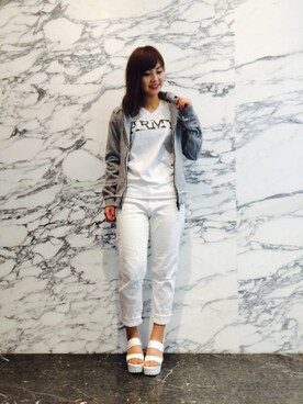 パーカーを使った 表参道 のレディース人気ファッションコーディネート Wear