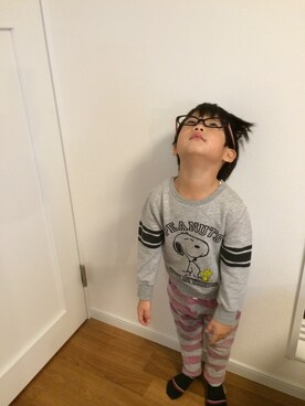 「スエット」｜AOさん（キッズ・110cm）の冬コーディネート