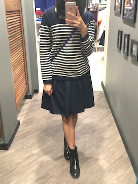 「WINTER STYLE」｜「アイテム（スカート）」を使った、Mandy Wongさん（レディース・160cm）の夏コーディネート
