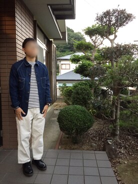 「アイテム（腕時計、ブルー系）」を使った、しゃちおさん（メンズ・172cm）の秋コーディネート