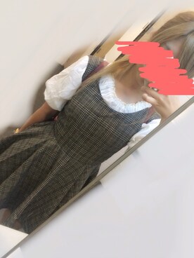 「sango（sango）のアイテム（ワンピース、ブラウン系）」を使った、ゆきりん⊿さん（レディース・160cm）の秋コーディネート