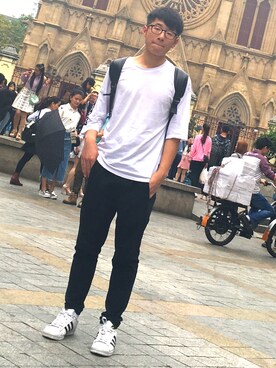 「Jのアイテム」を使った、かえいさん（メンズ・171cm）の夏コーディネート