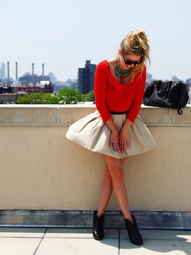 「rag & bone（ラグアンドボーン）のアイテム（ブーツ）」を使った、TravelLoveFashionさん（レディース・168cm）の秋コーディネート