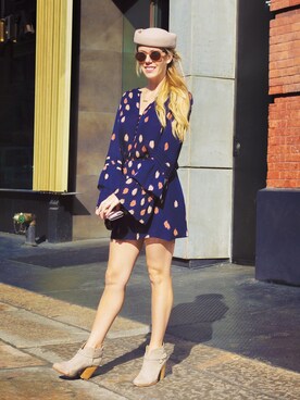 「rag & bone（ラグアンドボーン）のアイテム（ブーツ）」を使った、TravelLoveFashionさん（レディース・168cm）の秋コーディネート