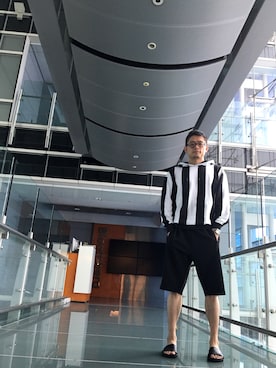 「TOPMAN（トップマン）のアイテム（スウェット）」を使った、Julian Taiさん（メンズ・174cm）の夏コーディネート