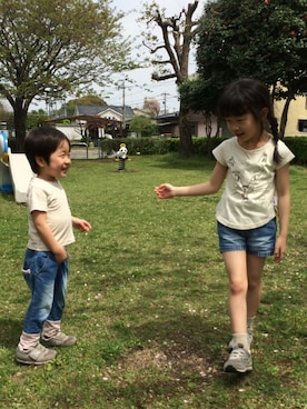 hi♡⍢⃝♡naさん(キッズ・110cm)の春コーディネート