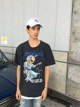 「nonnative（ノンネイティブ）のアイテム（アクセサリー）」を使った、kaioさん（メンズ・180cm）の夏コーディネート