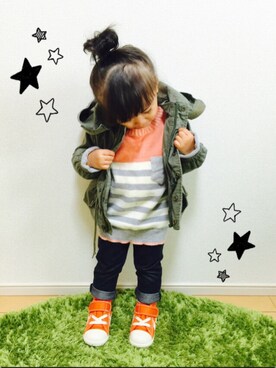 y_maさん（キッズ・90cm）の冬コーディネート