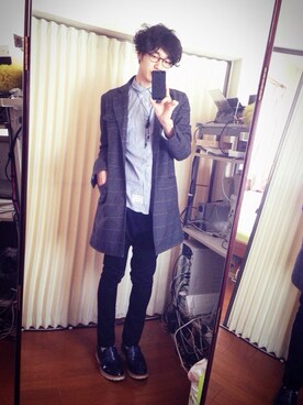 「春 コート」｜安田貴広さん（メンズ・174cm）の春コーディネート