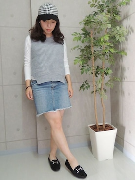 「モカシン」｜hiroさん（レディース・151cm）の秋コーディネート