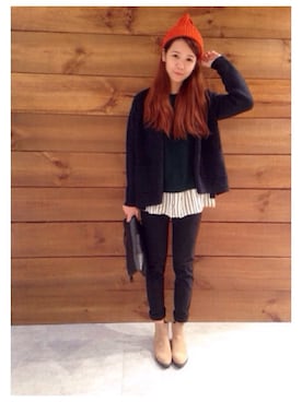 妙麗💕さん（レディース・160cm）の秋コーディネート