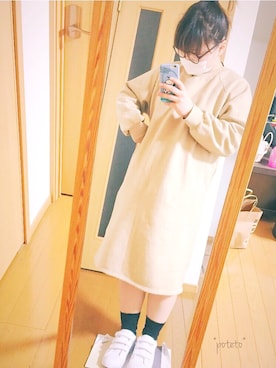 「ベルクロ」｜「アイテム（ワンピース/ドレス）」を使った、*poteto*さん（レディース・159cm）の春コーディネート