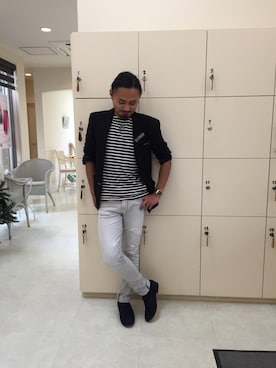 「アイテム（テーラードジャケット）」を使った、フジオカさん（メンズ・162cm・20代）の冬コーディネート