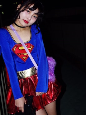 「SUPERMAN（スーパーマン）のアイテム」を使った、みづき こんどうさん（レディース・160cm）の秋コーディネート