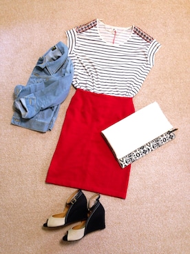 ©︎さん（レディース・168cm）の春コーディネート