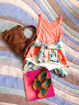 ©︎さん（レディース・168cm）の夏コーディネート