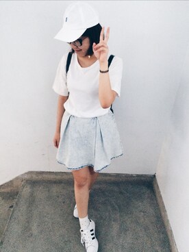 Mandy Hsuさん（レディース・155cm）の夏コーディネート