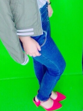 「pointのアイテム」を使った、senaさん（レディース・160cm）の秋コーディネート