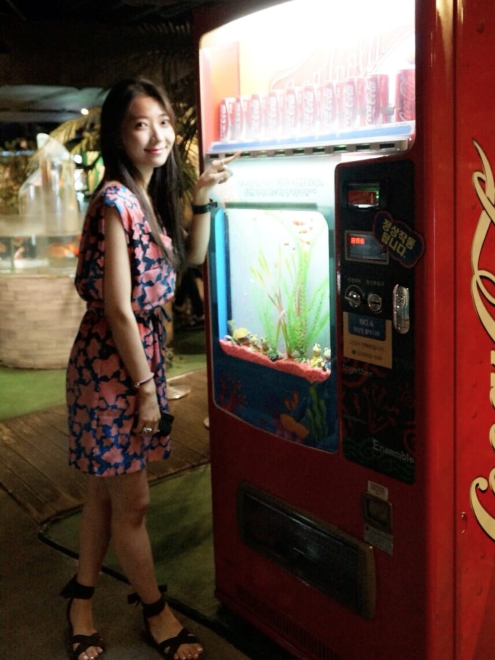 「A BATHING APE、Bape、베이프」｜「A BATHING APEのSta 원피스（ワンピース、ピンク系）」を使った、mina kimさん（レディース・165cm）の夏コーディネートの1枚目の写真