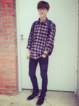 王軒軒さんのコーディネート