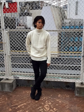 鈴木隆文さん（メンズ・178cm）の秋コーディネート