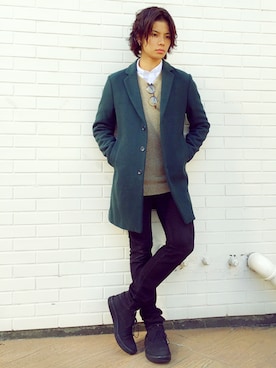 鈴木隆文さん（メンズ・178cm）の秋コーディネート