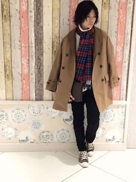 鈴木隆文さん（メンズ・178cm）の冬コーディネート