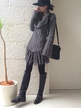 「ATTIMO（アッティモ）のアイテム」を使った、ayaさん（レディース・161cm）の冬コーディネート