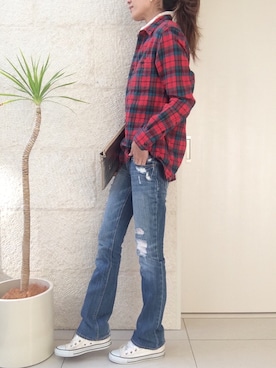 「B'2nd（ビーセカンド）のアイテム」を使った、ayaさん（レディース・161cm）の冬コーディネート