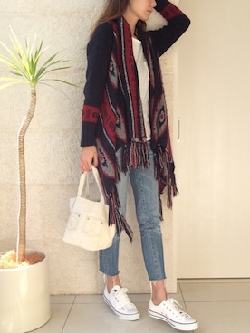 「ZARA（ザラ）のアイテム（その他アウター）」を使った、ayaさん（レディース・161cm）の冬コーディネート