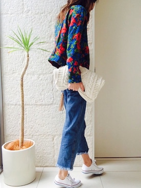 「copine」｜「アイテム（ノーカラージャケット）」を使った、ayaさん（レディース・161cm）の冬コーディネート