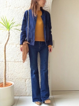 「H&M（エイチ・アンド・エム）のアイテム（ショルダーバッグ）」を使った、ayaさん（レディース・161cm）の冬コーディネート