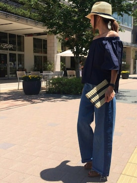 「アイテム（腕時計）」を使った、ayaさん（レディース・161cm）の夏コーディネート