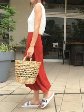 「7月WEAR夏のサンダル祭り」｜ayaさん（レディース・161cm）の夏コーディネート